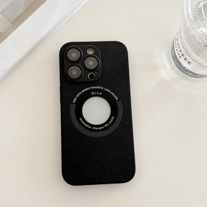 Magnetic Leather Phone Case