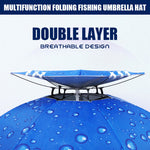 Load image into Gallery viewer, Multifunction Folding Fishing Umbrella Hat
