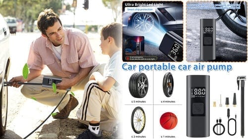 (2023 New Style) Portable Car Air Pump