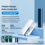 Load image into Gallery viewer, Hidden Multi-function Fast Charging Data Cable Set Storage Box
